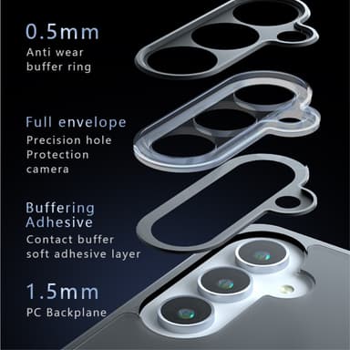 SKALO Samsung S24 Skin-touch Hybrid Skal - Svart