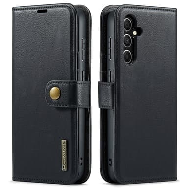 DG MING Samsung S23 FE 2-i-1 Magnet Plånboksfodral - Svart