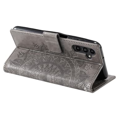 SKALO Samsung S24+ Mandala Plånboksfodral - Grå