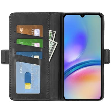 SKALO Samsung A05s 4G Premium Plånboksfodral - Svart