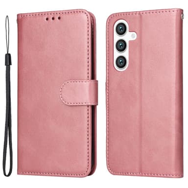 SKALO Samsung S24+ PU-Läder Plånboksfodral - Rosa