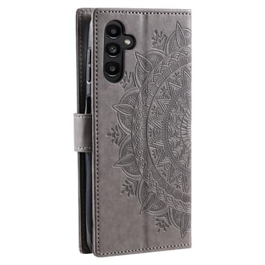 SKALO Samsung S23 FE Mandala Plånboksfodral - Grå