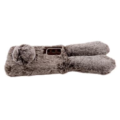 SKALO Samsung S24 3D Soft Furry Bunny Ears Skal - Vit