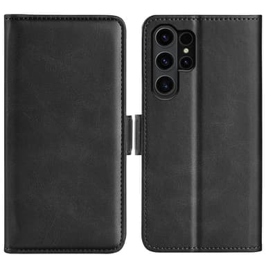 SKALO Samsung S24 Ultra Premium Plånboksfodral - Svart