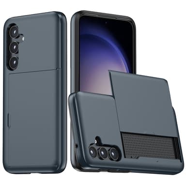 SKALO Samsung S23 FE Armor Skal Korthållare - Blå