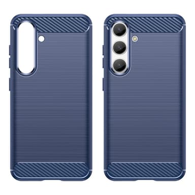 SKALO Samsung S24 Armor Carbon Stöttåligt TPU-skal - Blå