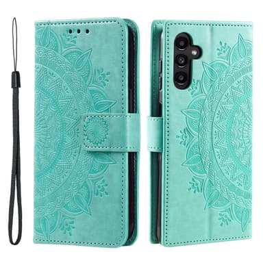 SKALO Samsung A05s 4G Mandala Plånboksfodral - Turkos