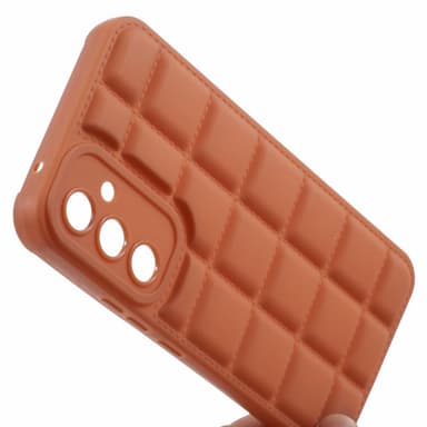 SKALO Samsung A05s 4G Puffer Bumper TPU-Skal - Brun