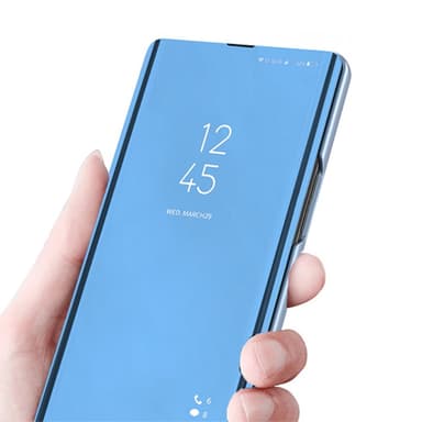 SKALO Samsung S24 Ultra Clear View Spegel fodral - Guld