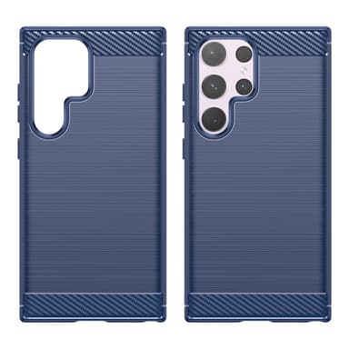 SKALO Samsung S24 Ultra Armor Carbon Stöttåligt TPU-skal - Blå