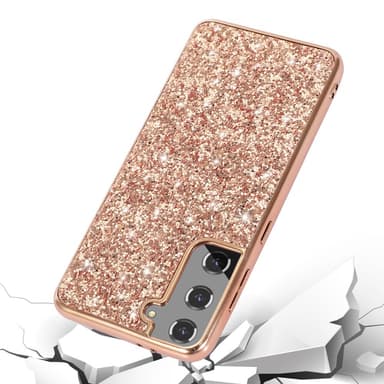 SKALO Samsung S24 Glitter TPU Skal - Guld