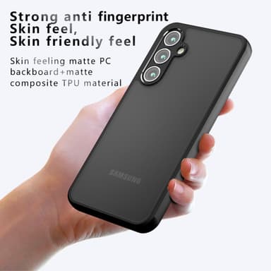 SKALO Samsung S24 Skin-touch Hybrid Skal - Svart