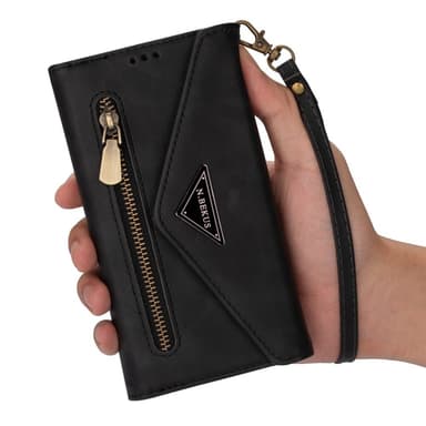 SKALO Samsung S24 Evelope Clutch 8-Fack - Svart