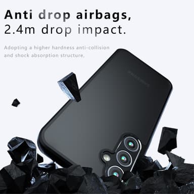 SKALO Samsung S24 Skin-touch Hybrid Skal - Svart