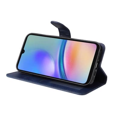 SKALO Samsung A05s 4G PU-Läder Plånboksfodral - Blå