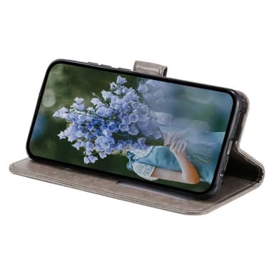 SKALO Samsung S24+ Mandala Plånboksfodral - Grå