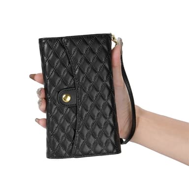SKALO Samsung A05s 4G Evelope Clutch 8-Fack - Svart