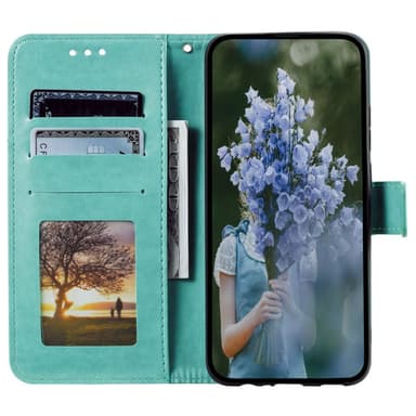 SKALO Samsung A05s 4G Mandala Plånboksfodral - Turkos