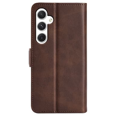 SKALO Samsung S24 Premium Plånboksfodral - Brun