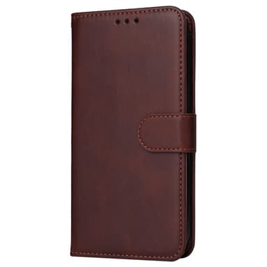 SKALO Samsung S24+ PU-Läder Plånboksfodral - Brun