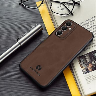 SKALO Samsung A05s 4G ANNYOJO PU-Läder Skal - Brun