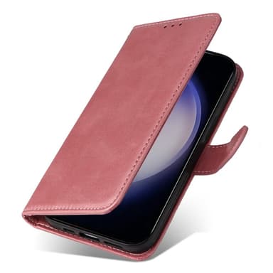 SKALO Samsung S24 PU-Läder Plånboksfodral - Rosa