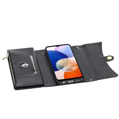 SKALO Samsung A05s 4G Evelope Clutch 8-Fack - Svart