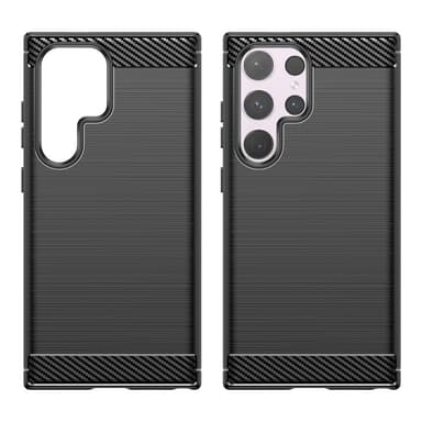 SKALO Samsung S24 Ultra Armor Carbon Stöttåligt TPU-skal - Svart
