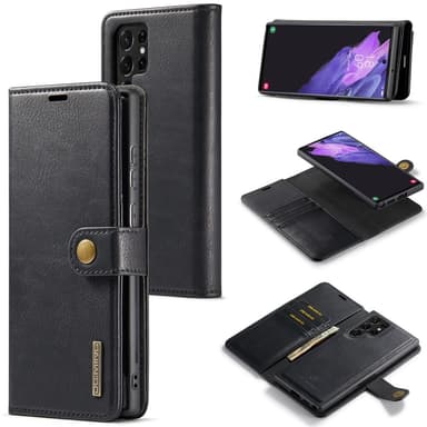 DG MING Samsung S24 Ultra 2-i-1 Magnet Plånboksfodral - Svart