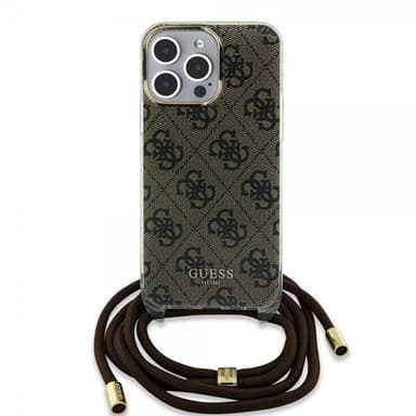 Guess iPhone 15 Pro Max Skal Crossbody Cord Brun