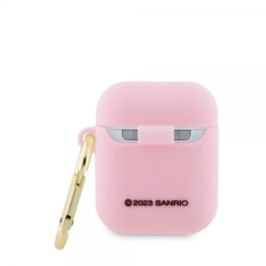 Hello Kitty AirPods 1/2 Skal Liquid Silicone Rosa