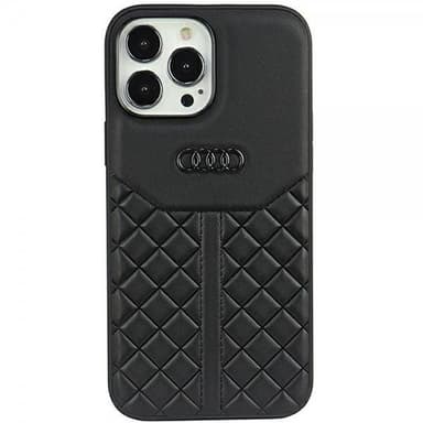 Audi iPhone 13/iPhone 13 Pro Skal Genuine Leather Case Svart