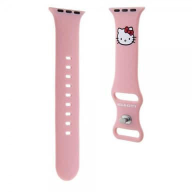 Hello Kitty Apple Watch 38/40/41mm Armband Liquid Silicone Rosa