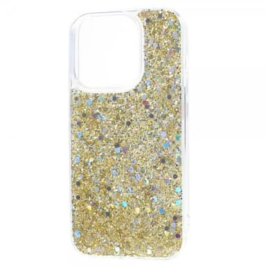 Nordic Covers iPhone 15 Pro Max Skal Sparkle Series Citrine Gold