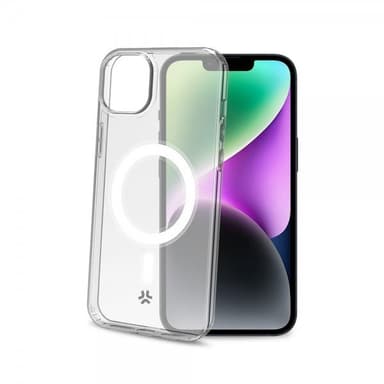Celly iPhone 15 Skal GELSKINMAG MagSafe Transparent