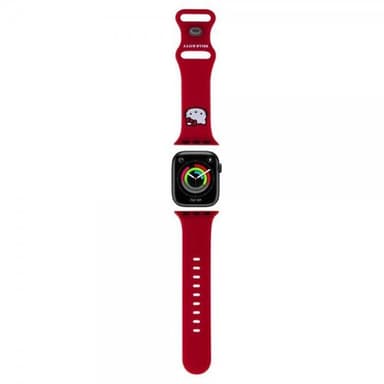 Hello Kitty Apple Watch 38/40/41mm Armband Liquid Silicone Röd
