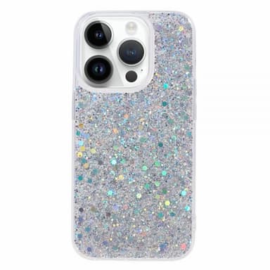 Nordic Covers iPhone 15 Pro Max Skal Sparkle Series Stardust Silver