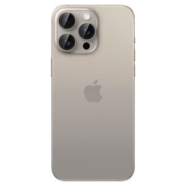 Spigen iPhone 15 Pro/iPhone 15 Pro Max Kameralinsskydd GLAS.tR EZ Fit Optik Pro 2-pack Natural Titanium