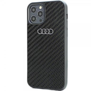 Audi iPhone 12/iPhone 12 Pro Skal Carbon Fiber Svart