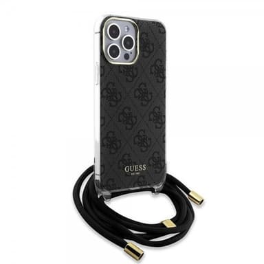 Guess iPhone 15 Pro Skal Crossbody Cord Svart