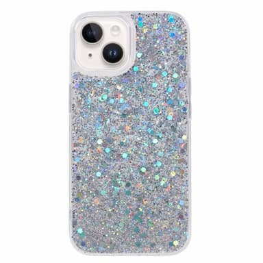 Nordic Covers iPhone 15 Skal Sparkle Series Stardust Silver