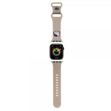 Hello Kitty Apple Watch 38/40/41mm Armband Liquid Silicone Beige