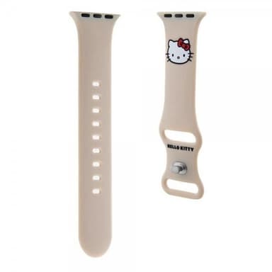 Hello Kitty Apple Watch 38/40/41mm Armband Liquid Silicone Beige