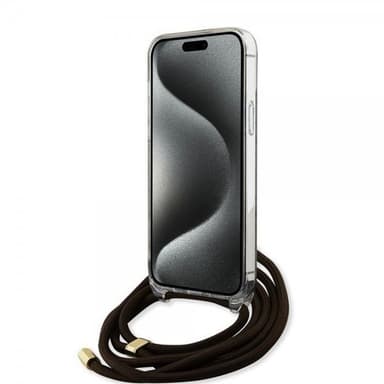 Guess iPhone 15 Pro Skal Crossbody Cord Brun