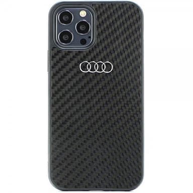 Audi iPhone 12/iPhone 12 Pro Skal Carbon Fiber Svart
