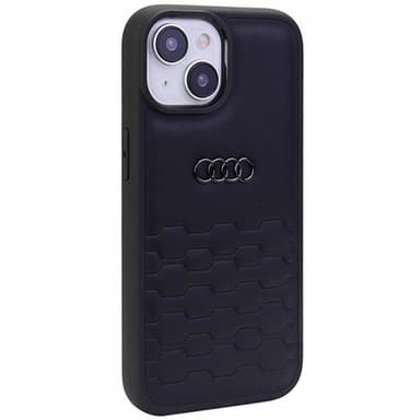Audi iPhone 15 Plus Skal GT Synthetic Leather Svart