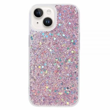 Nordic Covers iPhone 15 Skal Sparkle Series Blossom Pink