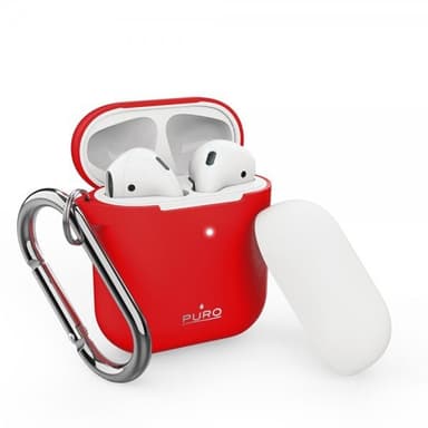 Puro AirPods 1/2 Skal Icon Röd
