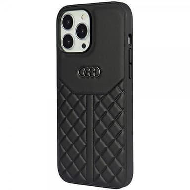Audi iPhone 13/iPhone 13 Pro Skal Genuine Leather Case Svart