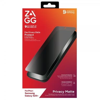 ZAGG InvisibleShield Samsung Galaxy S24 Plus Skärmskydd Flex Privacy Matte